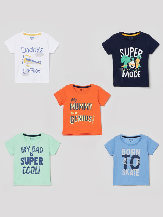 Baby Boys Printed Pure Cotton T Shirt 