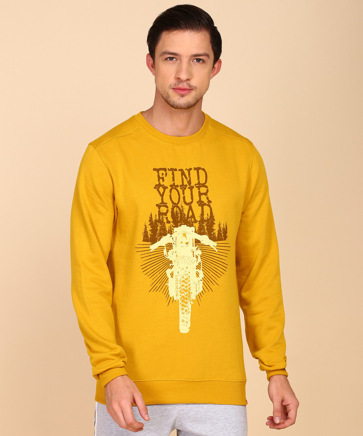 Full Sleeve Printed Men Sweatshirt 