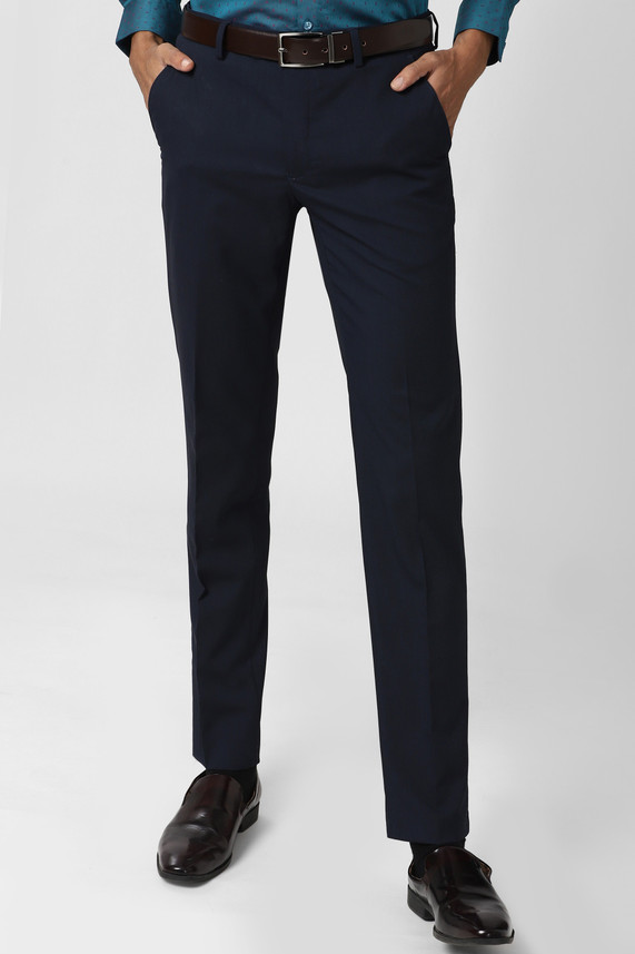 PETER ENGLAND Slim Fit Men Dark Blue 