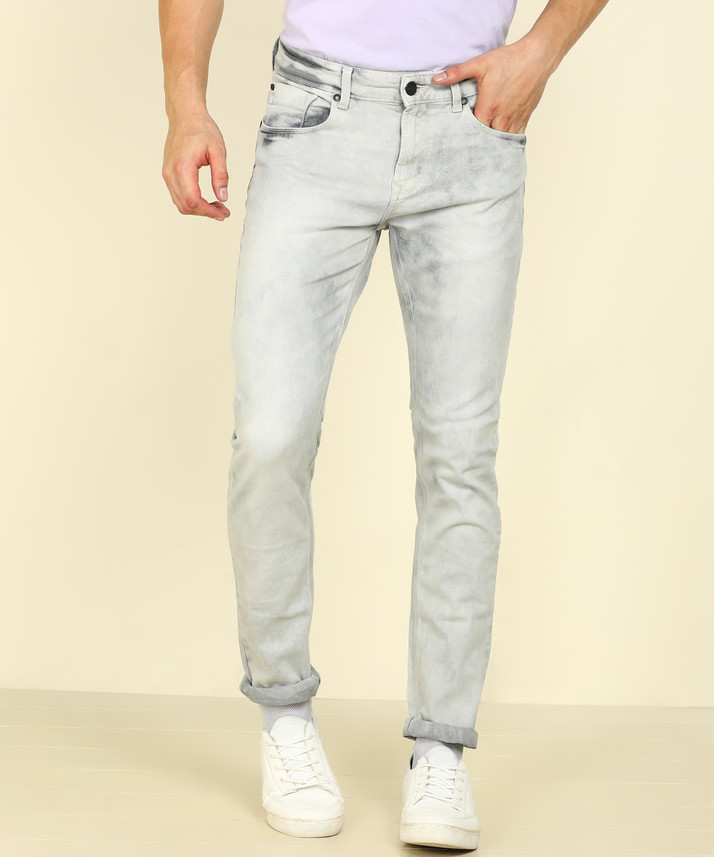 Spykar Skinny Men Grey Jeans - Buy 