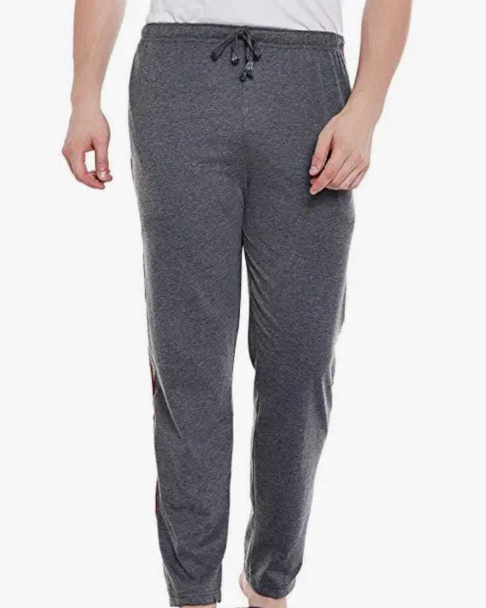 NSW Solid Men Grey Track Pants - Buy 