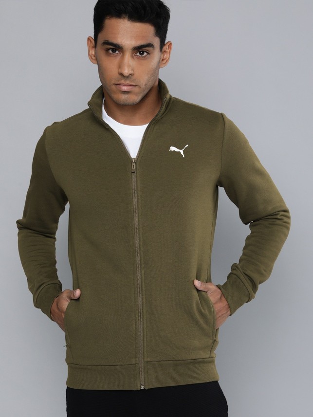 puma full sleeve solid men's jacket flipkart