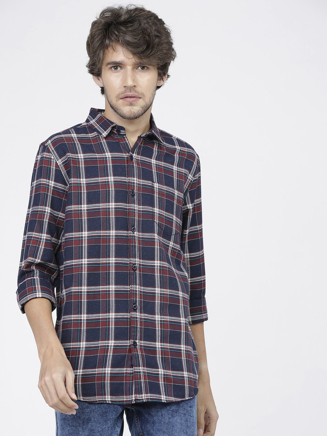 KETCH Men Checkered Casual Multicolor 