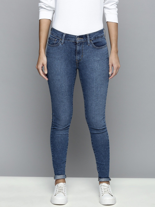 LEVI'S Super Skinny Women Blue Jeans - Buy LEVI'S Super Skinny Women Blue  Jeans Online at Best Prices in India | Flipkart.com
