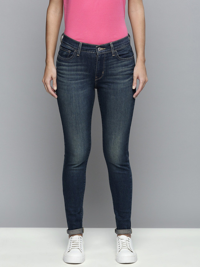 LEVI'S Super Skinny Women Blue Jeans 
