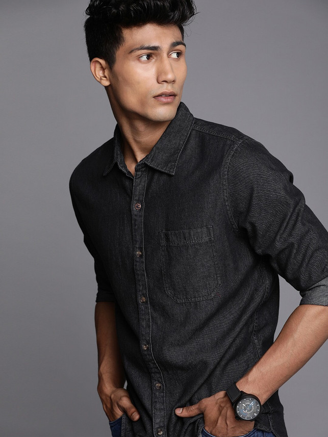 Wrogn black shirt Clearance