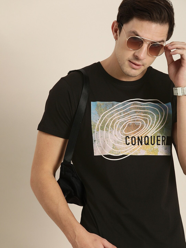 Moda Rapido Printed Men Round Neck 