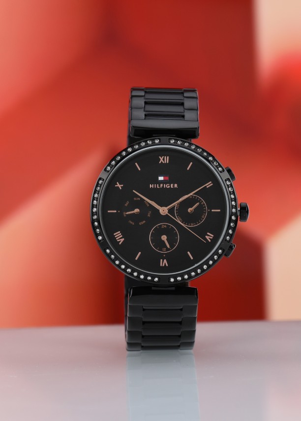 tommy hilfiger watches for women black