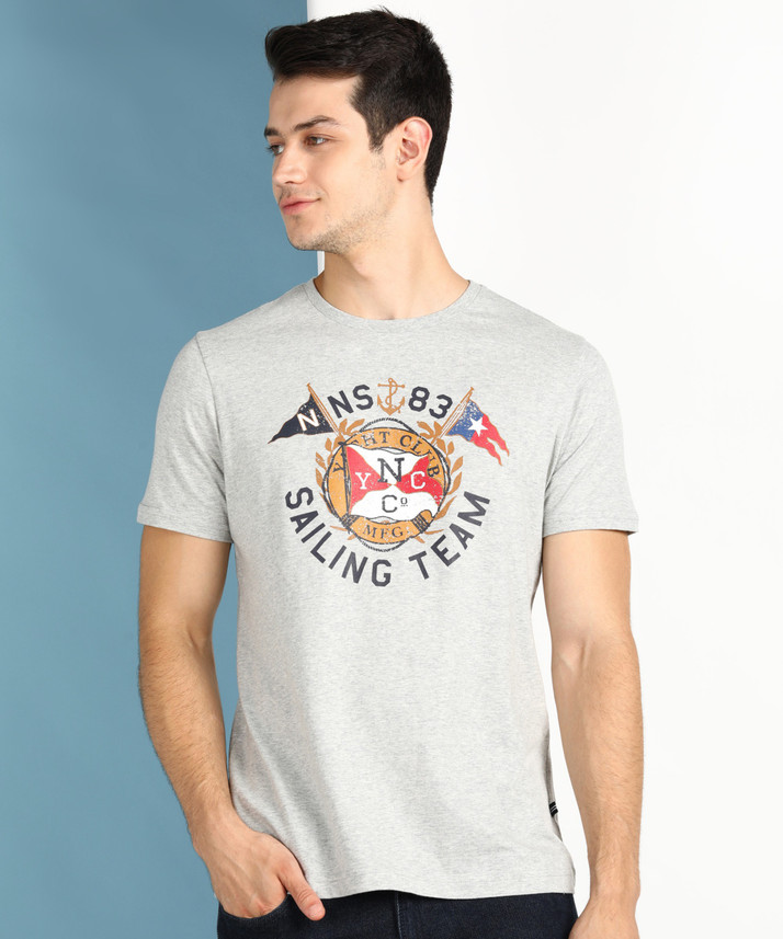 NAUTICA Graphic Print Men Round Neck 