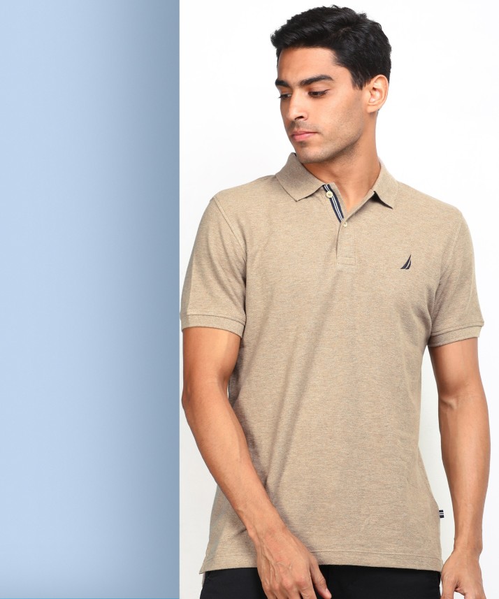 brown nautica shirt