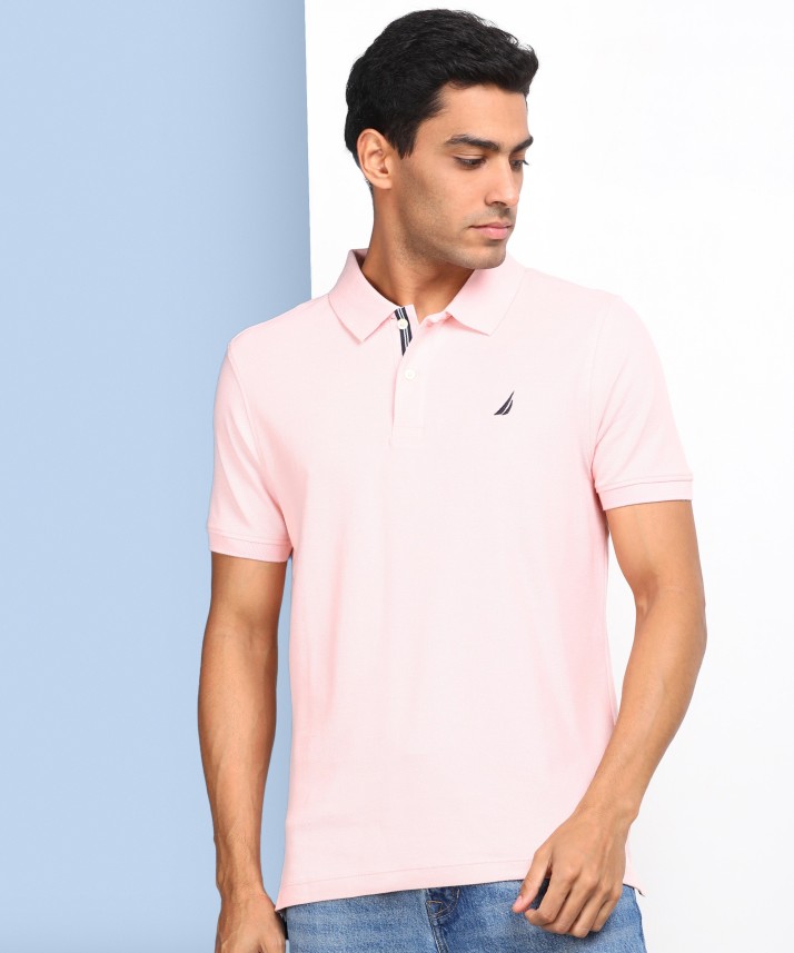 nautica pink polo