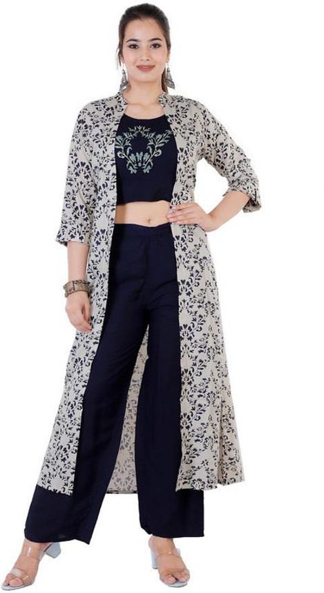 Rahuzat Women Ethnic Jacket, Top and 