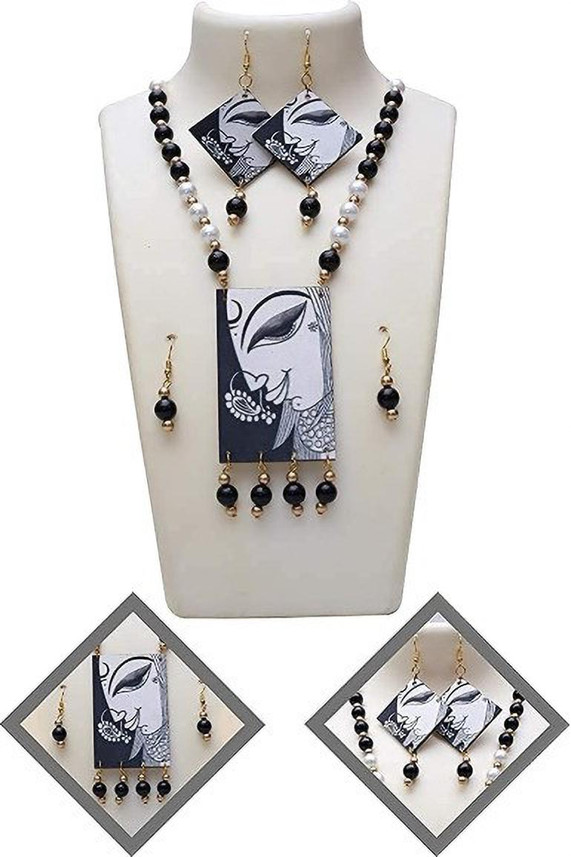 Wooden Necklace Jewellery Sets 