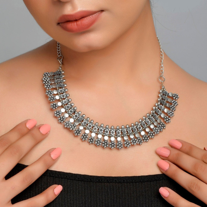 Designer Antique Oxidised German Silver 