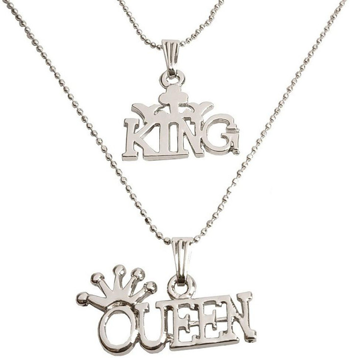 Couple 2 In 1 Locket Pendant Necklace 