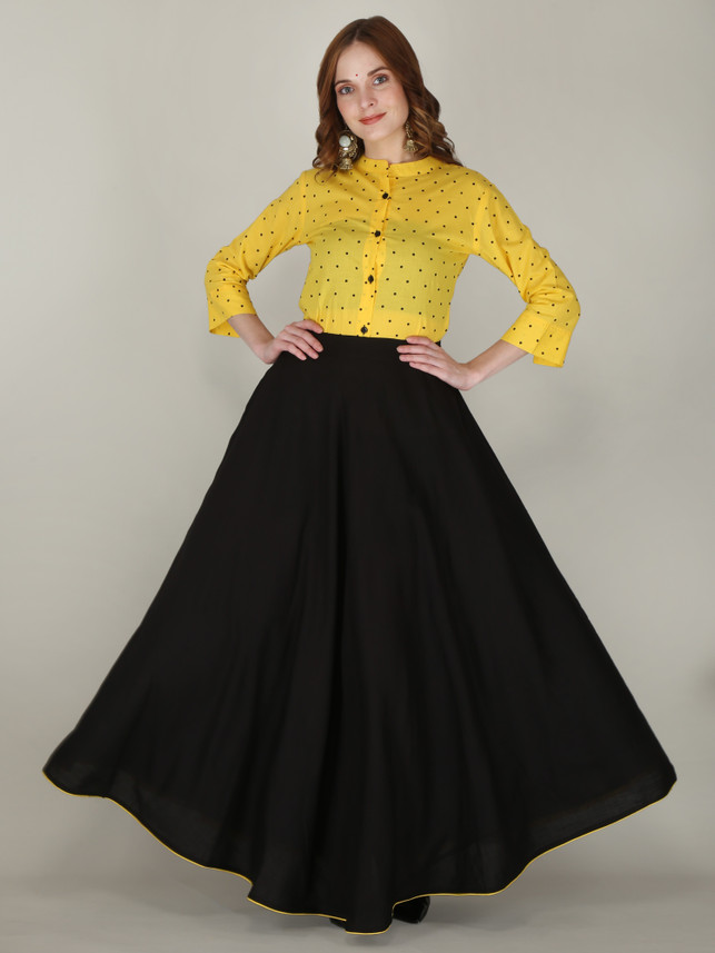 LittleLady Women Ethnic Top and Skirt 