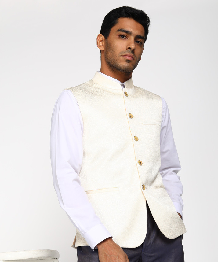 Raymond Sleeveless Solid Men Jacket 