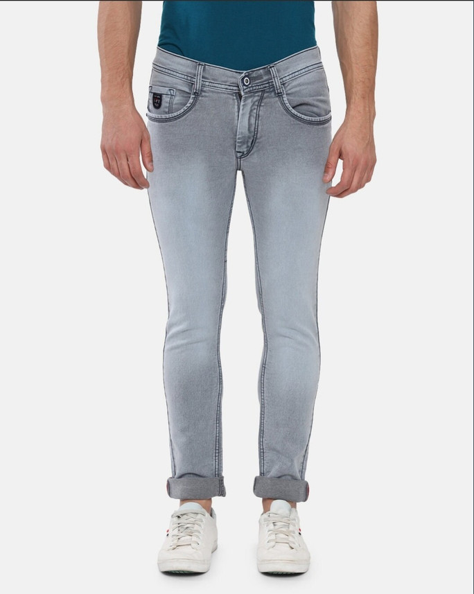 FLU Slim Men Grey Jeans - Buy FLU Slim 