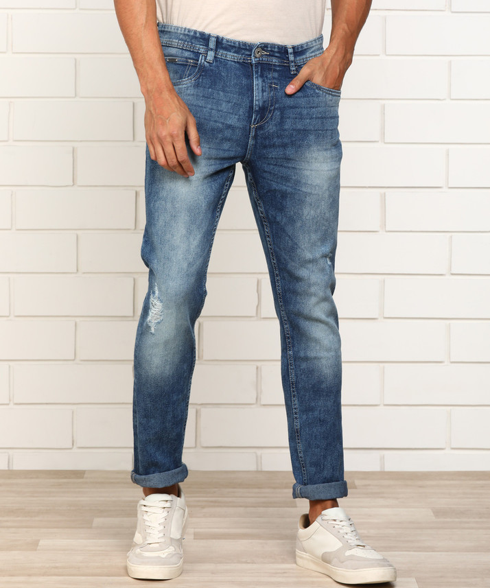 PROVOGUE Slim Men Dark Blue Jeans - Buy 