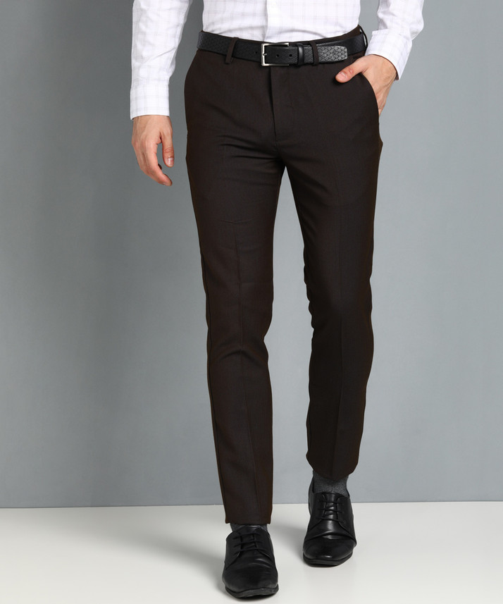 Arrow Newyork Slim Fit Men Brown 