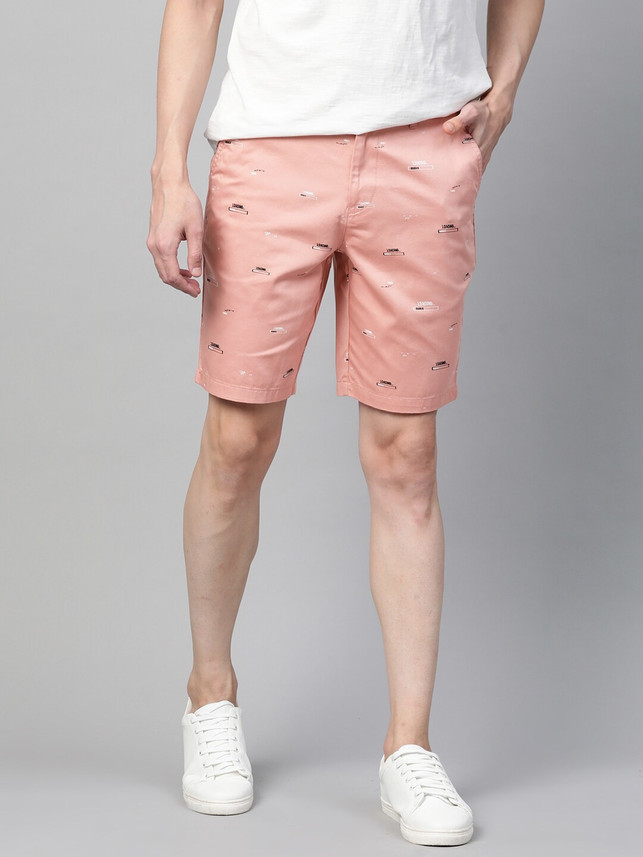 Harbour Printed Men Pink Chino Shorts 