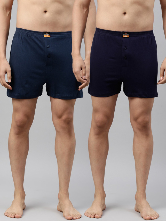 DIXCY SCOTT Solid Men Blue Night Shorts 