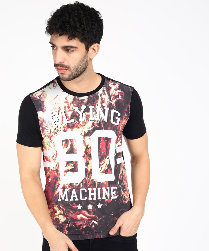 FLYING MACHINE Graphic Print Men Round 