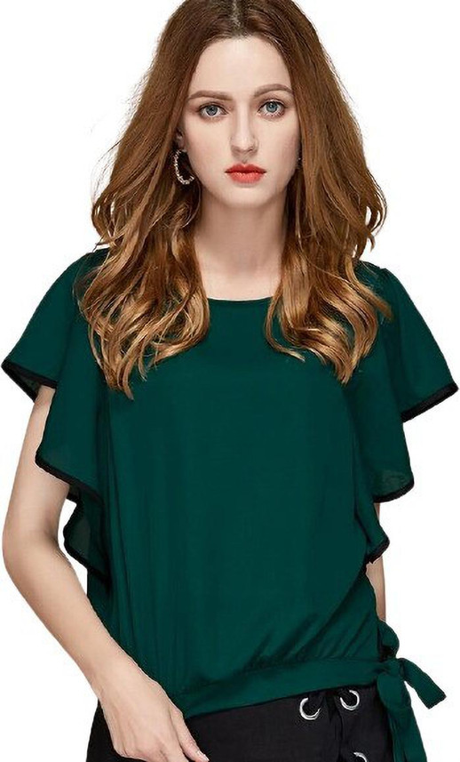 Buy Shein Casual Solid Women Dark Green 