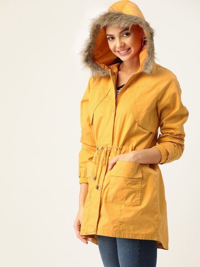 orange womens parka