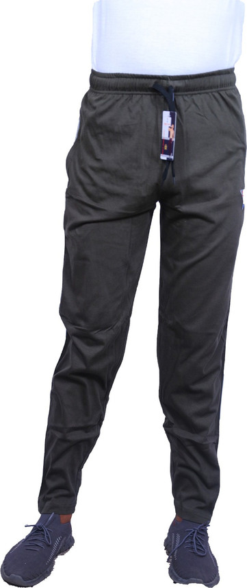 Joy Trends Solid Men Dark Green Track 