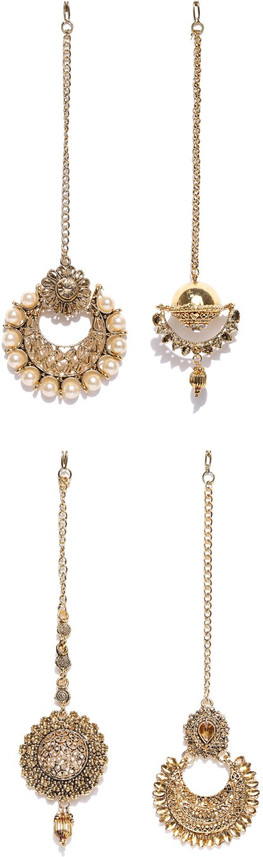 ZAVERI PEARLS Zinc Maang Tikka Price in 