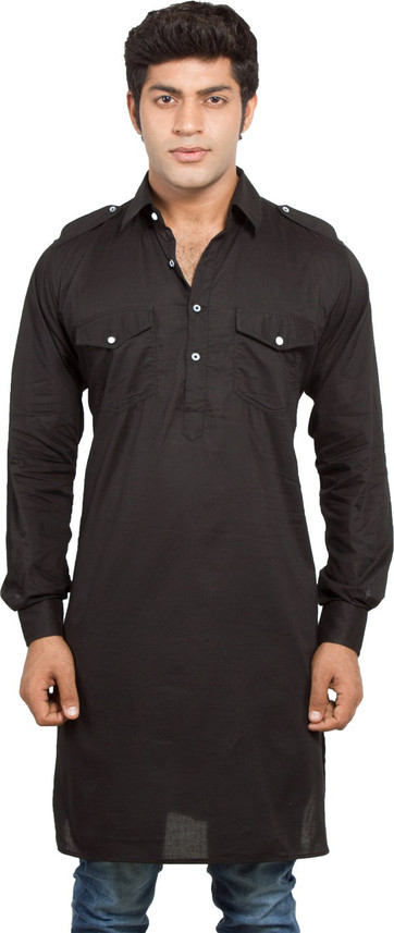 Nauhwar Men Solid Pathani Kurta - Buy 