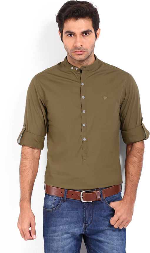 Roadster Men Solid Straight Kurta - Buy 