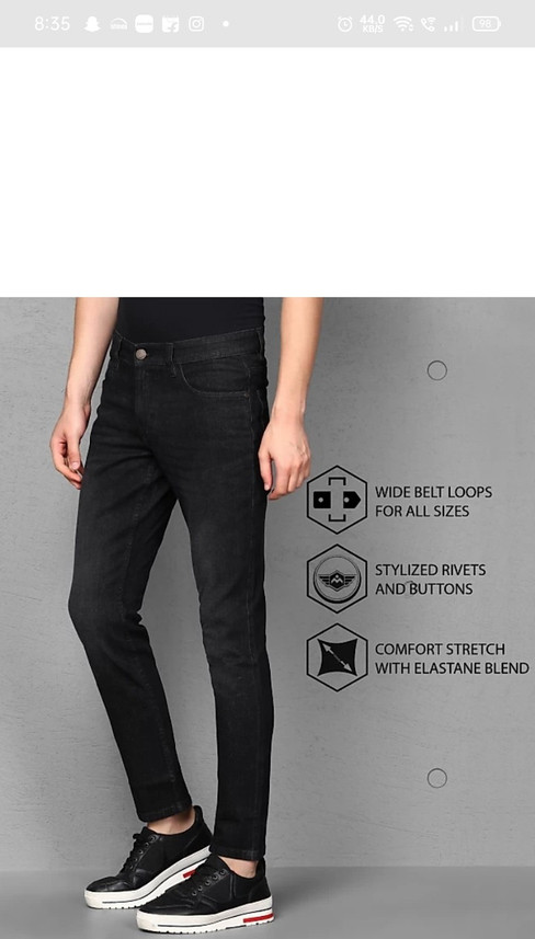 HM Collection Skinny Men Black Jeans 
