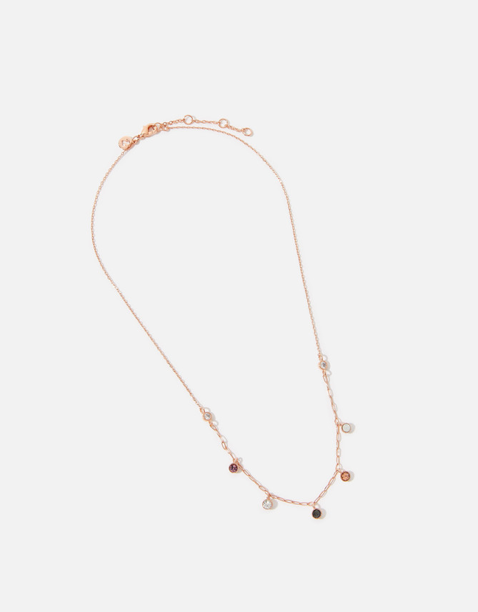 ACCESSORIZE LONDON Rose Gold-Plated Gem 