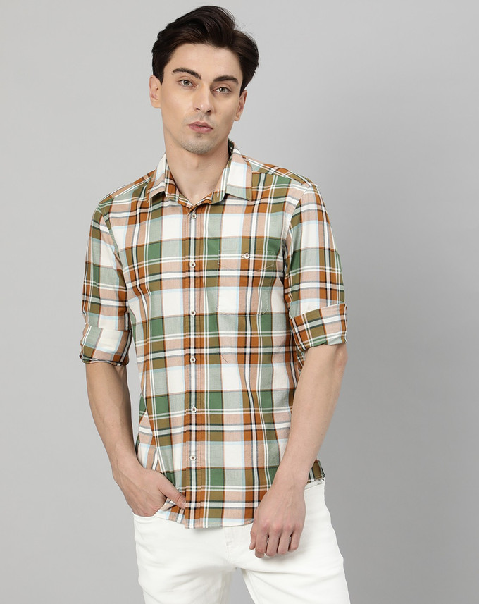 RARE RABBIT Men Checkered Casual 