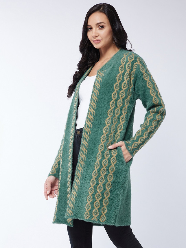bottle green shrug