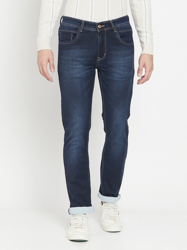 Octave Regular Men Dark Blue Jeans 
