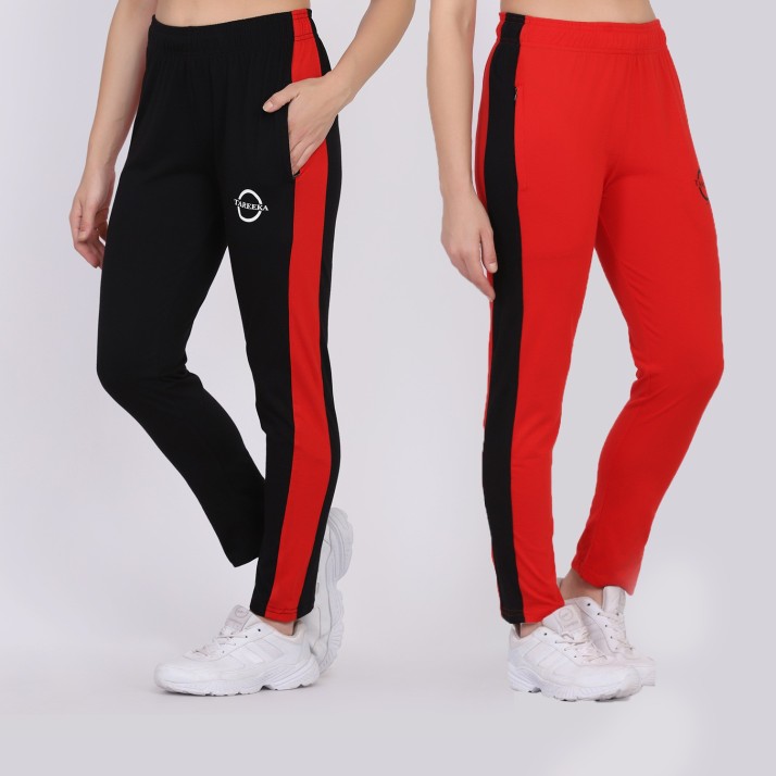 color block track pants womens