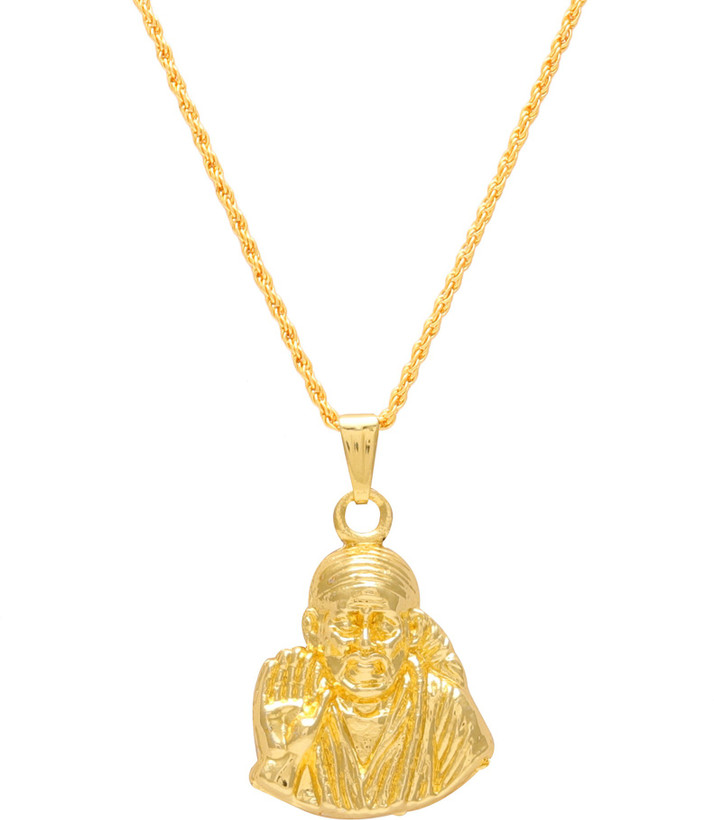 Dzinetrendz Gold plated SAI BABA 