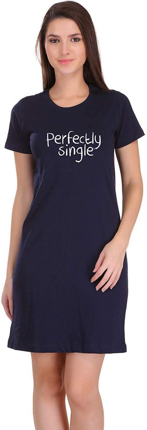 zogra Women T Shirt Blue Dress - Buy 