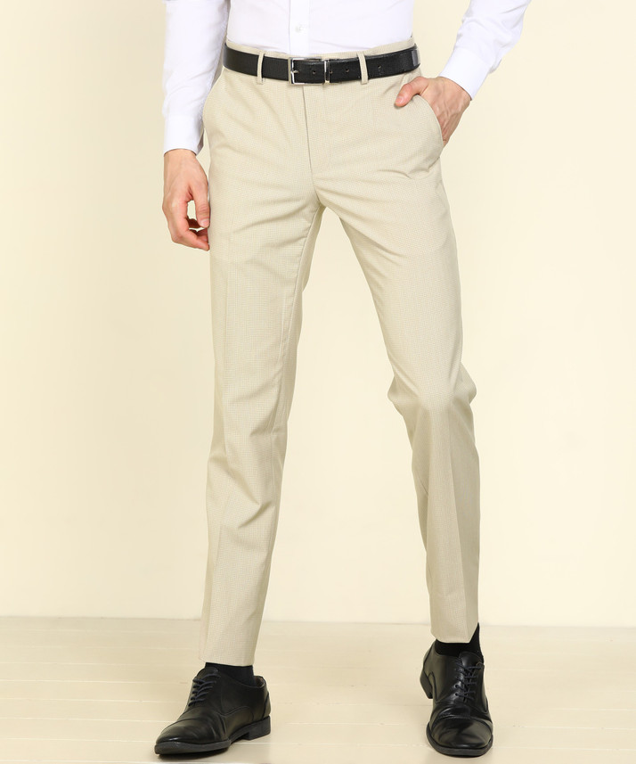 PETER ENGLAND Slim Fit Men Beige 