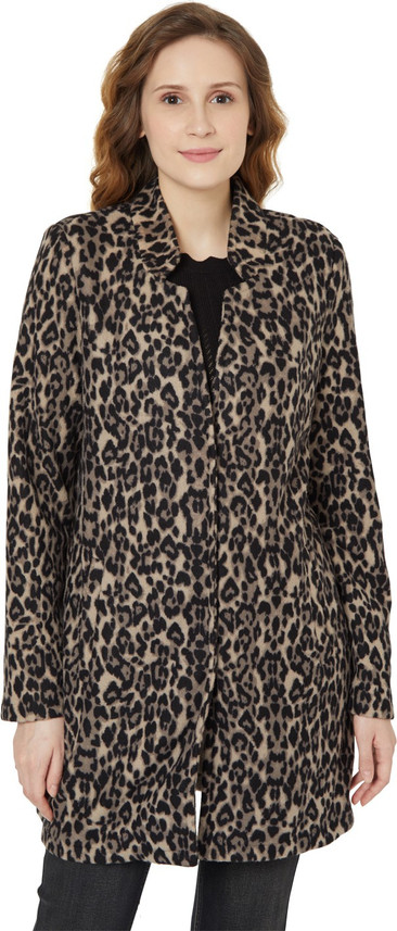vero moda leopard print coat