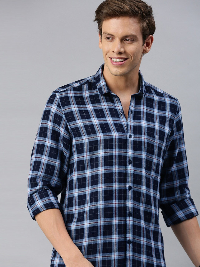Mast \u0026 Harbour Men Checkered Casual 