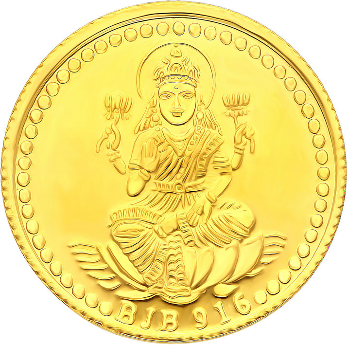 Bhima Jewellers 2 g Goddess Lakshmi 22 