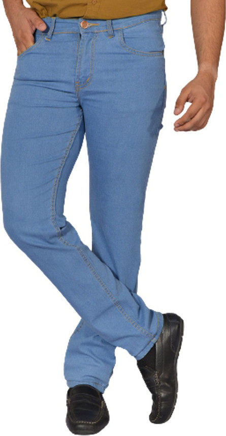 MR TUSKER Slim Men Light Blue Jeans 