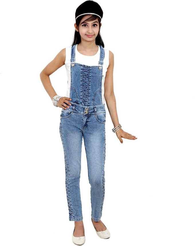 Girls Casual Solid Cotton Lycra Blend 