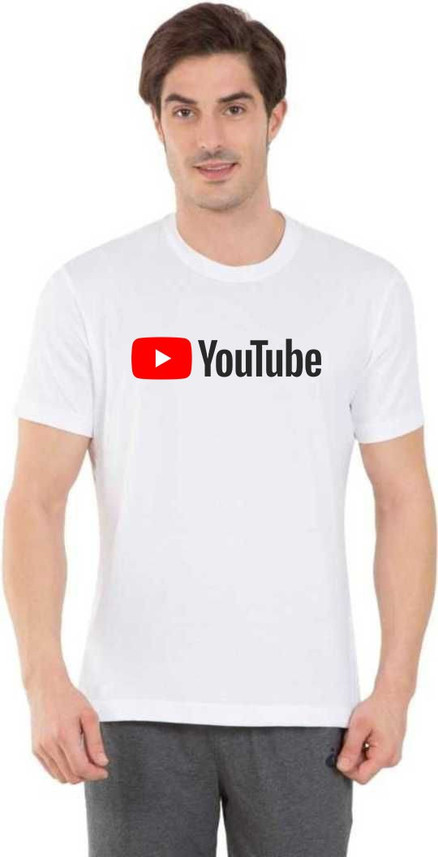shopfast Printed Men Round Neck White T 