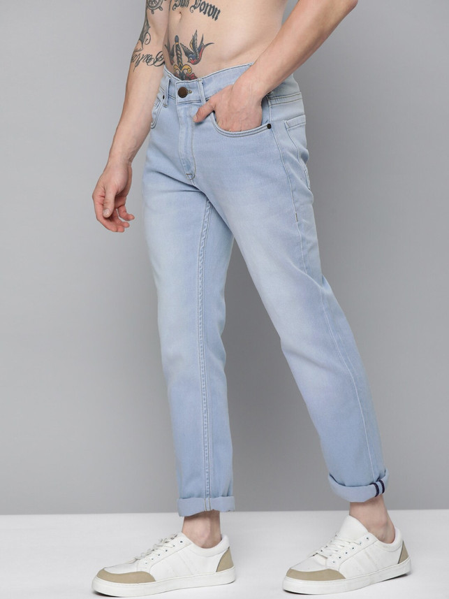 HERE\u0026NOW Slim Men Blue Jeans - Buy HERE 