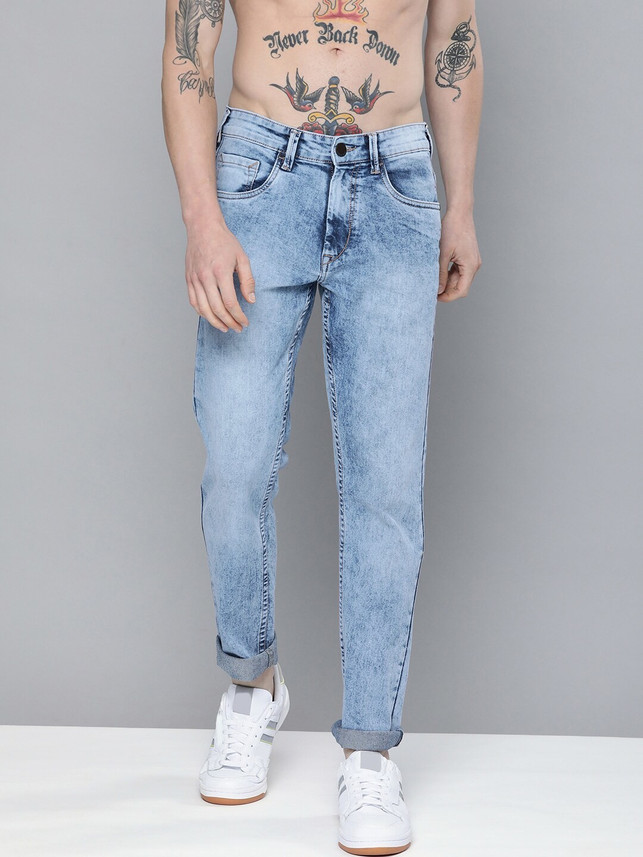 HERE\u0026NOW Slim Men Blue Jeans - Buy HERE 